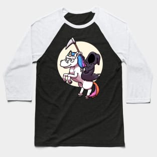 Death Riding Unicorn Night Edition Baseball T-Shirt